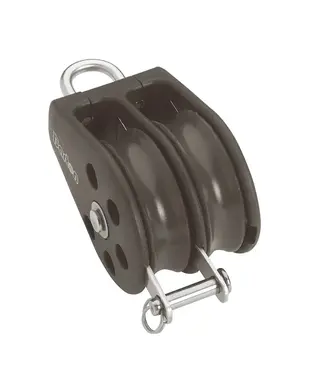 BARTON DOUBLE SHEAVEBLOK + DEADEYE 10MM