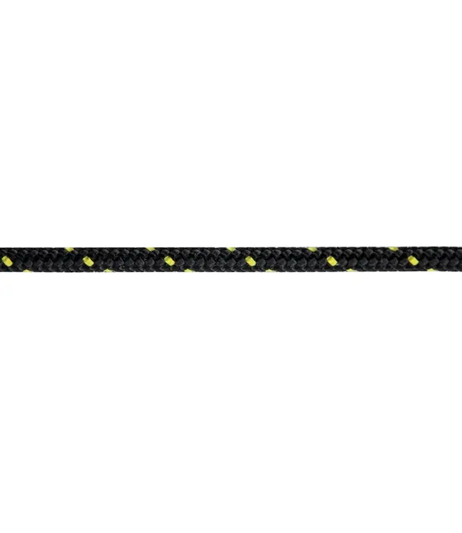 WINDESIGN Mini rol van 3mm Vectran lijn zwart met gouden vlek.