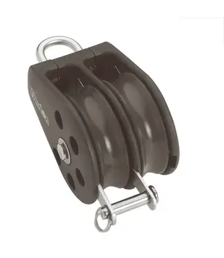 BARTON DOUBLE SHEAVEBLOK + DEADEYE 8MM