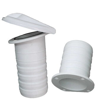 LALIZAS THRU-HULL SYSTEM W/FLAP FOR HOSE ƒ˜79MM WHITE