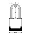 Masterlock 54 mm breed Excell®-hangslot van gelamineerd staal met bedekking en een 51 mm lange beugel