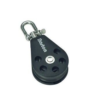 BARTON BTSS1 SINGLE SHEAVEBLOK+WARTEL 8 MM
