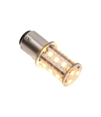 NAUTICLED BA15D DOUBLE 10-35VDC 2.6W/25W WW