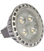 NAUTICLED MR16, GU5.3 base LED, with internal 10-30VDC stabilizing driver, 2700K CCT.