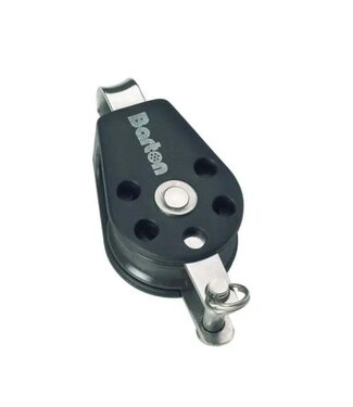 BARTON SINGLE SHEAVE BLOCK + DEADEYE 8mm