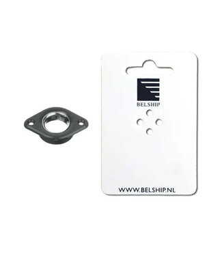 HOLT THROUGH-HULL FITTING BLACK PLASTIC+S.STEEL SLEEVE HA4139 - blister card