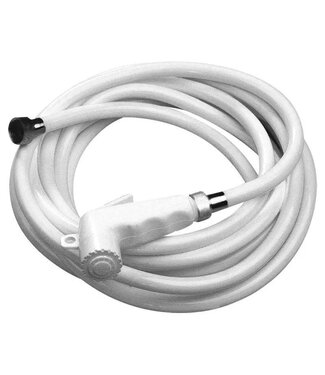NUOVO RADE SHOWER HEAD, W/HOSE WHITE 5 mtr
