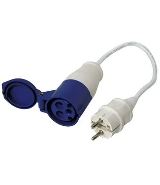 NUOVO RADE CEE PLUG 16A FEMALE TO MALE SCHUKO