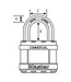 Masterlock 44 mm breed Excell®-hangslot van gelamineerd staal met een beugel van 38 mm lang