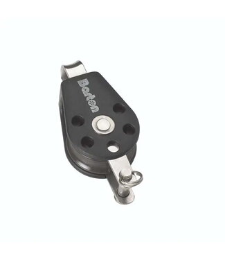 BARTON BTSTB1 SINGLE SHEAVEBLOK + DEADEYE 8 MM