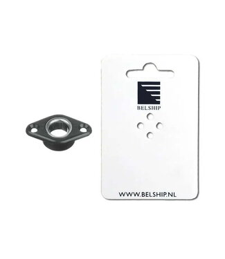 HOLT THROUGH-HULL FITTING BLACK PLASTIC+S.STEEL SLEEVE HA4339 - blister card