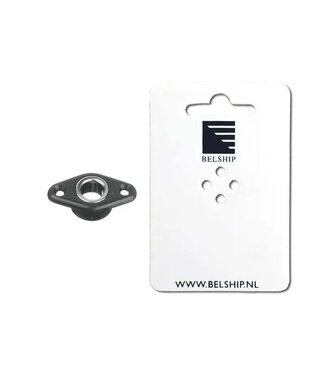 HOLT THROUGH-HULL FITTING BLACK PLASTIC+S.STEEL SLEEVE HA4239 - blister card