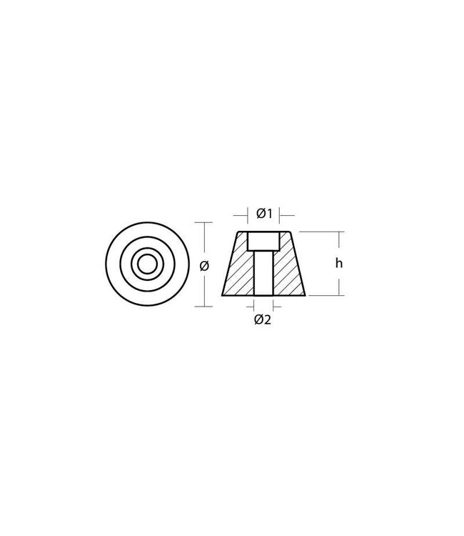 TECNOSEAL 01050 SIDEPOWER SLEIPNER PROP NUTSP30/4