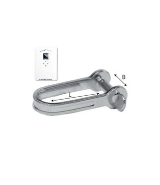 PLATE SHACKLE-D- MODEL 8 mm 18x42 mm - blister card