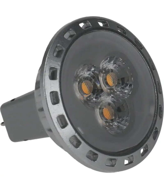 NAUTICLED MR11, GU4 base LED, with internal 10-30VDC stabilizing driver, 2700K CCT, Ra>85.
