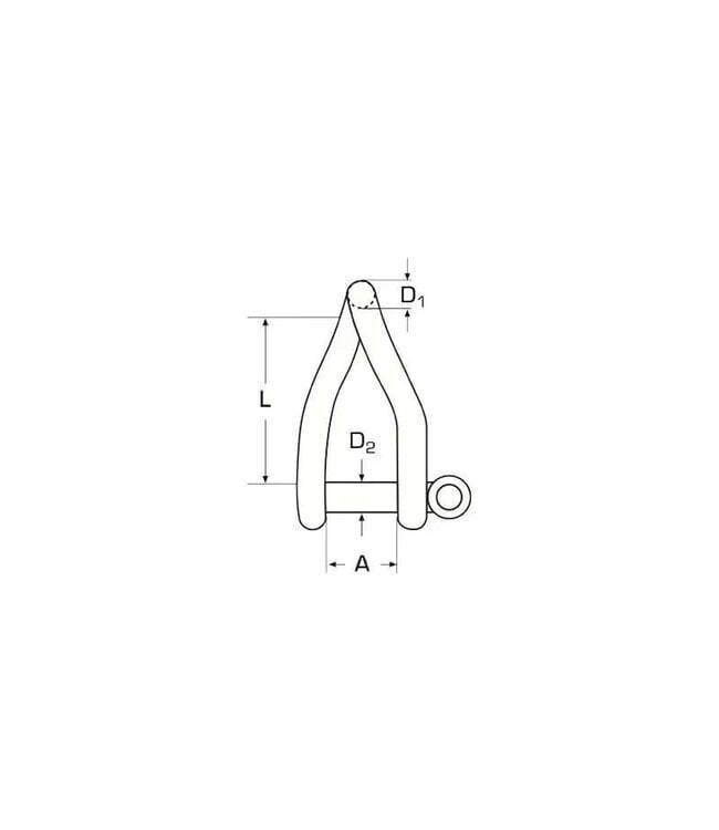SLUITING GEDRAAID MET OOGBOUT<span> - </span>5 mm