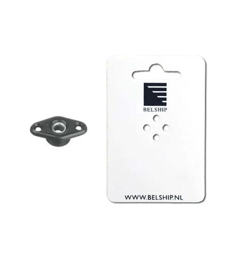 HOLT THROUGH-HULL FITTING BLACK PLASTIC+S.STEEL SLEEVE HA4039 - blister card