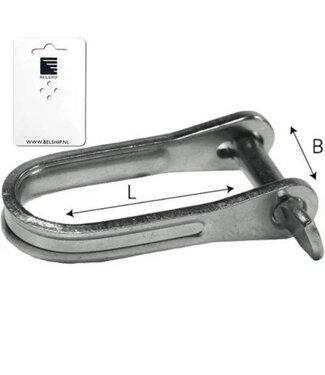 QUICK PLATE SHACKLE D- MODEL 5 mm 15x33 mm - blister card