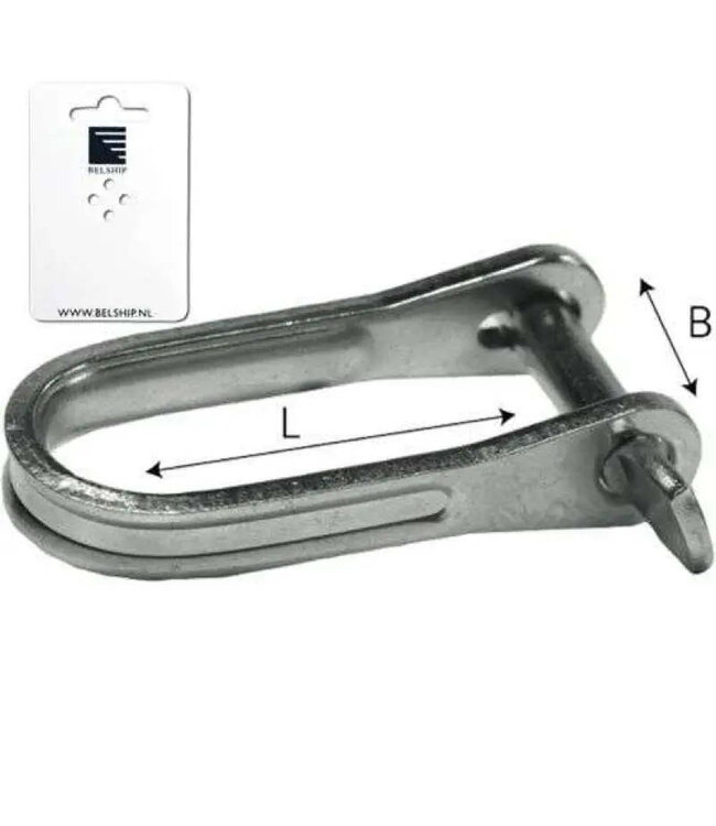 SNEL-PLAATSLUITING D- MODEL 5 mm 15x33 mm - blister
