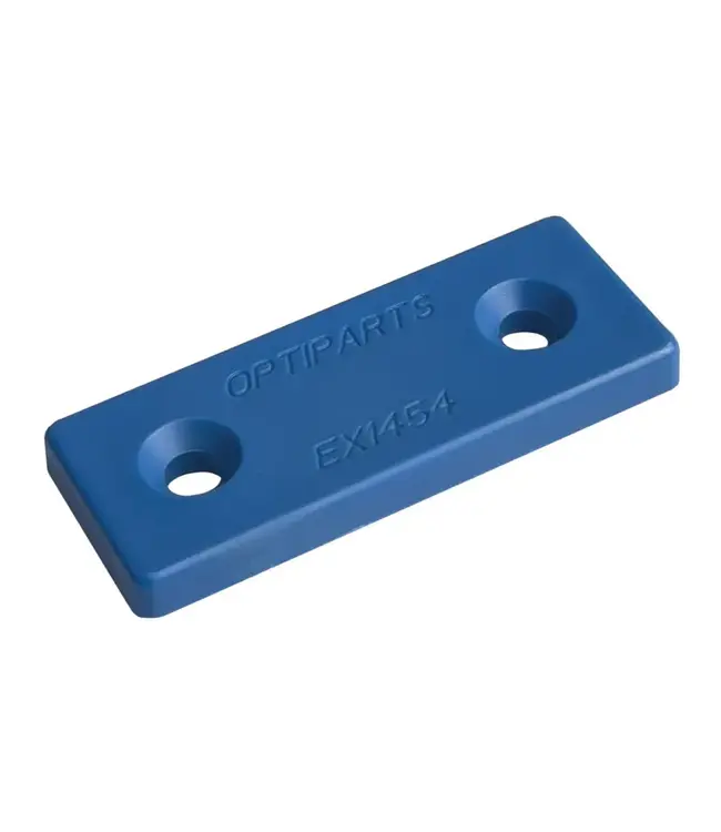 Optiparts Montageplaatje blauw - 10 stuks