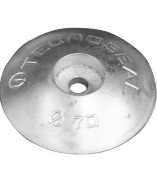 TECNOSEAL RUDDER ANODE PAIR 70 MM WITH HARDWARE