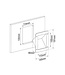 NUOVO RADE INBOUWKASTJE DEKVULDOP WIT 145x191mm