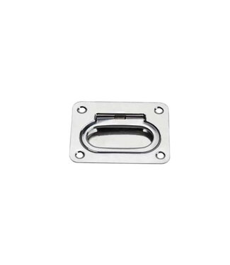 LALIZAS HATCH RING S.STEEL FLUSH 75x58mm