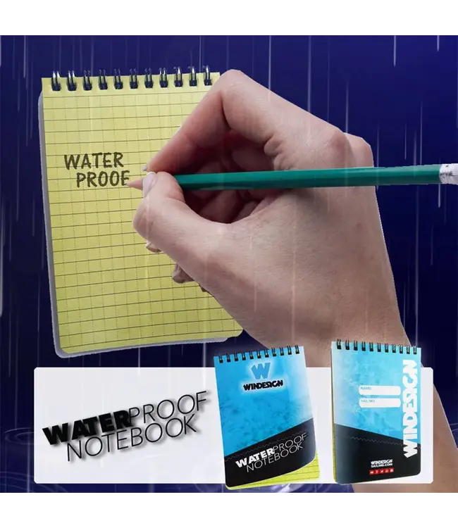 Optiparts Notitieboek waterproof 10 x 15 cm