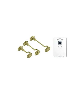 FORESTI & SUARDI CABIN HOOK BRASS 80 mm - blister card