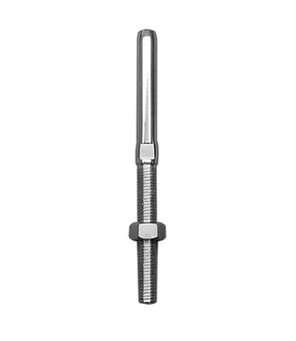 THREADED ROD WITH TERMINAL S.STEEL LEFT M16