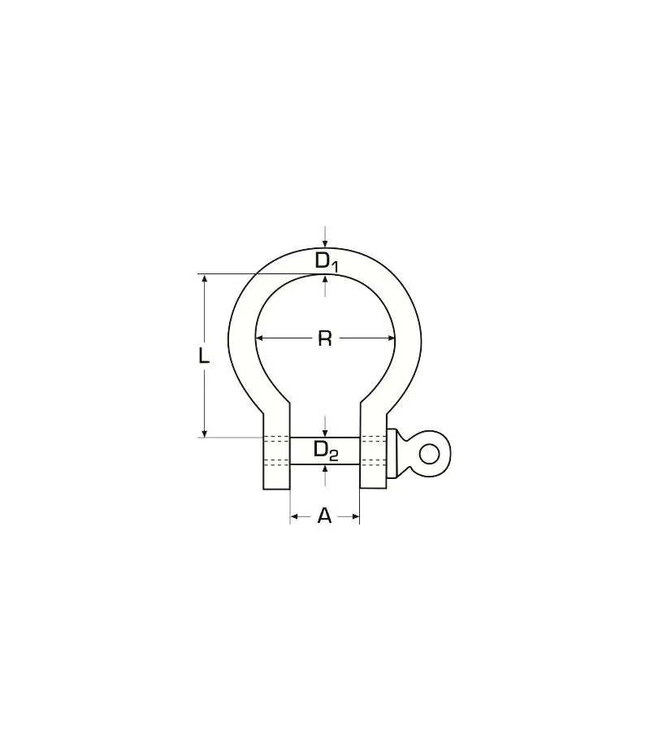 HARP SLUITING RVS 4 mm