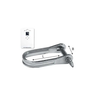 QUICK PLATE SHACKLE D- MODEL 6 mm 15x40 mm - blister card