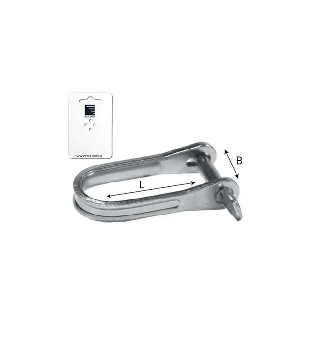 SNEL-PLAATSLUITING D- MODEL 6 mm 15x40 mm - blister
