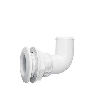 NUOVO RADE SKIN FITTING WITH HOSE TAIL AT RIGHT ANGLE 25 mm