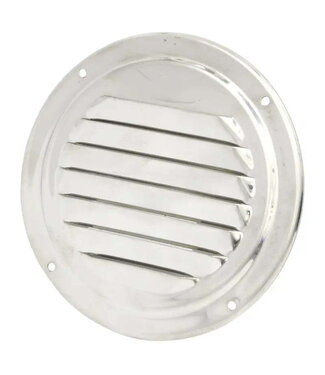 NUOVO RADE VENTILATION GRILLE LOUVRE ROUND S.STEEL 316 0,8MM 126 mm