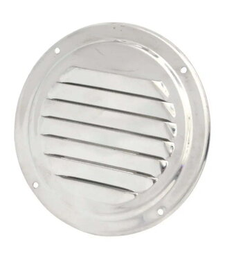 NUOVO RADE VENTILATION GRILLE LOUVRE ROUND S.STEEL 316 0,8MM 102 mm