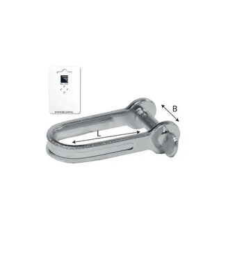 PLATE SHACKLE-D- MODEL 5mm 13,5x25 mm - blister card