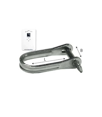QUICK PLATE SHACKLE D- MODEL 5 mm 15x36 mm - blister card
