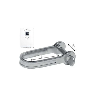 PLATE SHACKLE-D- MODEL 5 mm 16x24 mm - blister card