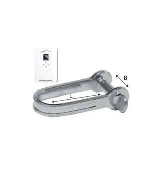 PLATE SHACKLE-D- MODEL 5 mm 12x17 mm - blister card