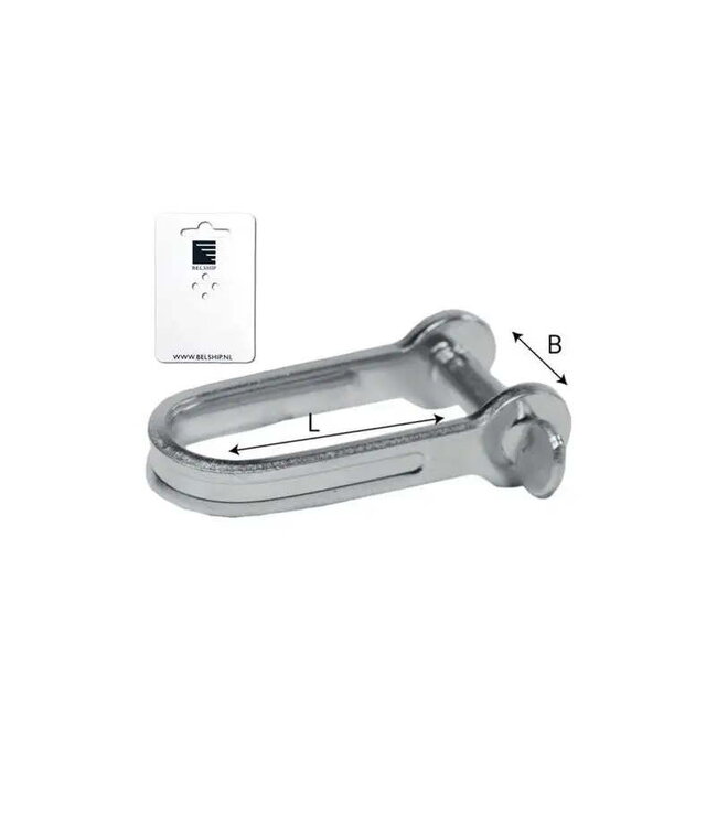PLAATSLUITING-D- MODEL 5 mm 12x17 mm - blister