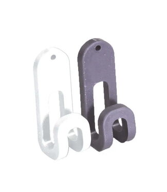LALIZAS STORAGE HOOK WHITE PLASTIC 7,5x2,5x3cm WHITE
