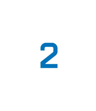 ZEILNUMMER 30.5 CM BLAUW 0