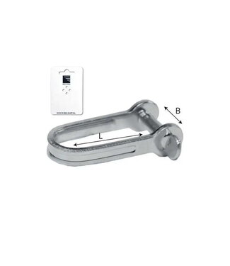 PLATE SHACKLE-D- MODEL 4 mm 10x15 mm - blister card