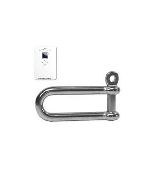 D-SHACKLE LONG MODEL WITH EYE BOLT 4 mm - blister card