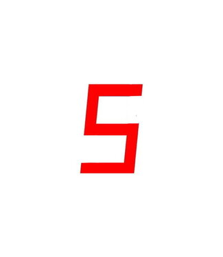 SAIL NUMBER 23.5 CM RED 5