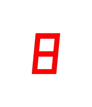 SAIL NUMBER 23.5 CM RED 8