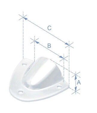 NUOVO RADE COWL VENT S.STEEL 316 16X50X62,5 mm
