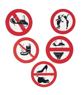 LALIZAS PVC STICKER 'No Bras''