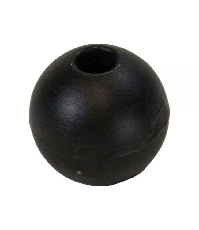 Optiparts Zwarte stopkogel, geschikt voor lijnen tot 6 mm. Kan in verschillende toepassingen worden gebruikt. Buitendiameter 22 mm.
